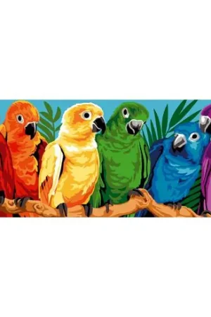 Quantità Limitata Canovaccio antico - Arcobaleno di piume - Margot de Paris