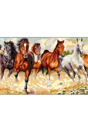 Ultimissimo Modello Canovaccio antico - Cavalli selvaggi - Luc Créations