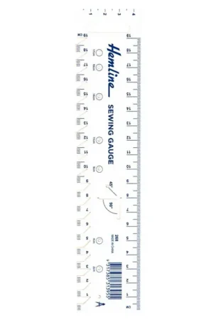 Righello Misuratore per Cucito 21 x 4,5cm - Hemline Offerta Speciale