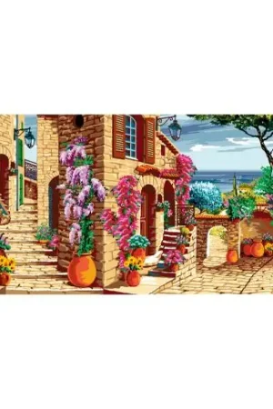 Solo Oggi Canovaccio antico - Villaggio provenzale - Luc Créations