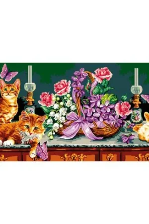 Vendita Finale Canovaccio antico - Gatti appesi - Luc Créations