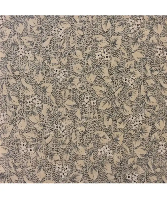 Miglior Prezzo Moda Fabrics Union Blues, Tessuto Crema con Foglie e Fiori
