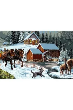 Canovaccio antico - Passeggiata in slitta - Luc Créations A Buon Prezzo