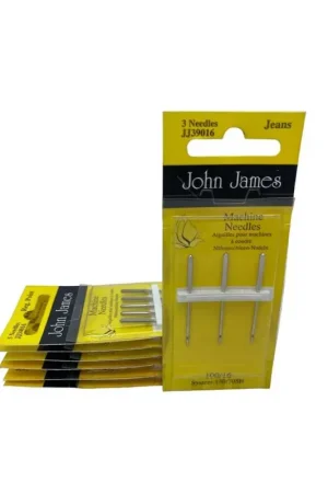 Compra Oggi Stesso 3 Aghi per macchina da cucire John James per tessuti misti 100 16
