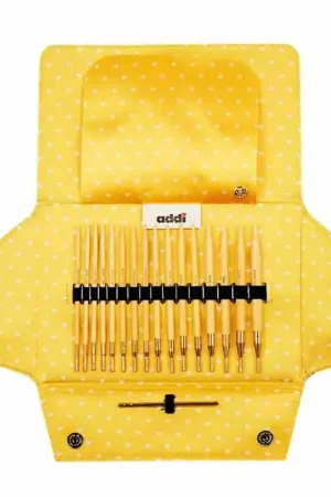 Economico Set di Ferri Circolari Intercambiabili di Bambù Addi Click