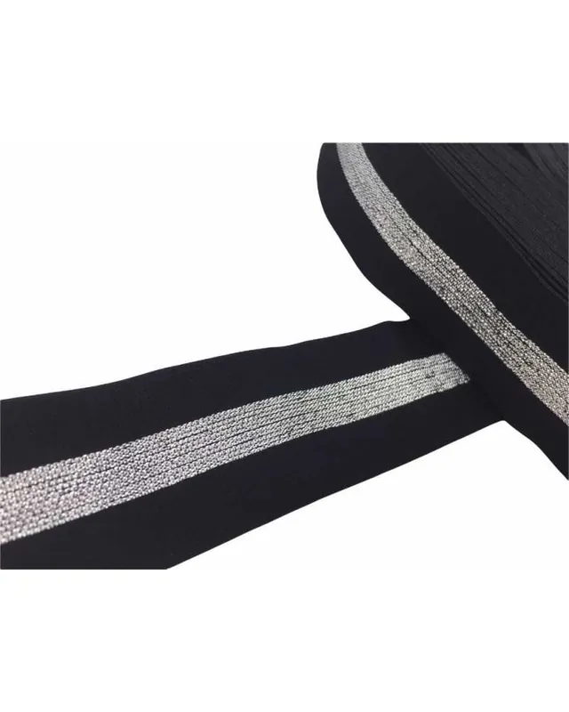 Ultima Occasione Passamaneria Nastro Elastico Molla Riga Lurex Oro Alto 35 Mm