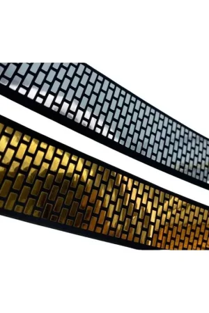 50 Cm Passamaneria Gallone Elastico Modello Specchio Base Nero Alto 4 Cm Bestseller