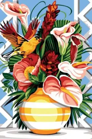 Canovaccio antico - Vaso esotico - SEG de Paris Più Venduto