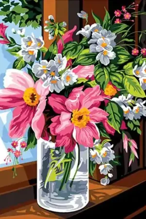 Prezzo Ridotto Canovaccio antico - Vaso di fiori - SEG de Paris