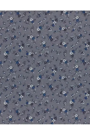 Consegna Rapida Lecien Mrs March's in Antique, Tessuto Blu con Fiorellini e Righe