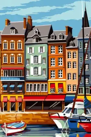 Prezzo Scontato Canovaccio antico - Facciate a Honfleur - SEG de Paris