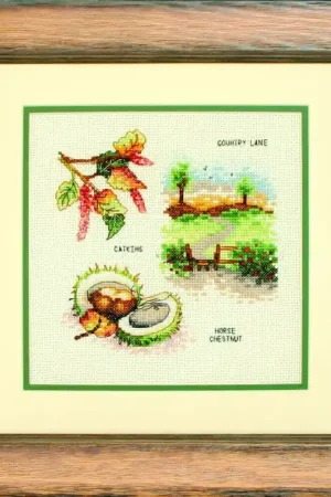 Nuova Collezione Kit Punto Croce Autumn Leaves - Anchor