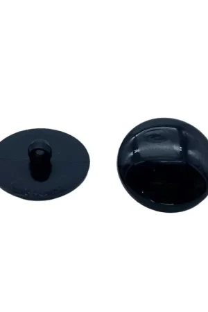 Professionale Bottone Tondo Bombato – Ø 24 mm – Linea 36 – Plastica Blu  Nero