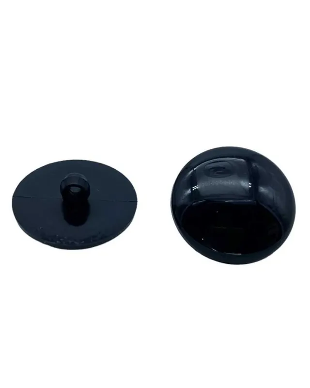 Professionale Bottone Tondo Bombato – Ø 24 mm – Linea 36 – Plastica Blu Nero