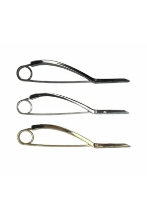 Ultima Occasione Spillone per cappotto gonna portafoglio o mantella in acciaio lucido 85x17 mm