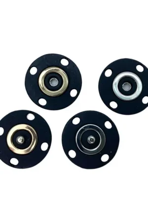 Bottone Pressione Resina Siliconato Nero Metallo Lucido Oro Argento Mis. 40 25x25 Mm Promozione Esclusiva