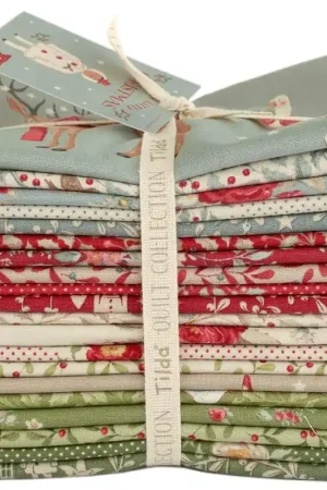 Tilda Merry Little Christmas Bundle Grande, 20 Fat Quarter da 50 x 55 cm Collezione Base Miglior Prezzo