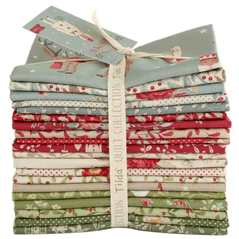 Tilda Merry Little Christmas Bundle Grande, 20 Fat Quarter da 50 x 55 cm Collezione Base Miglior Prezzo