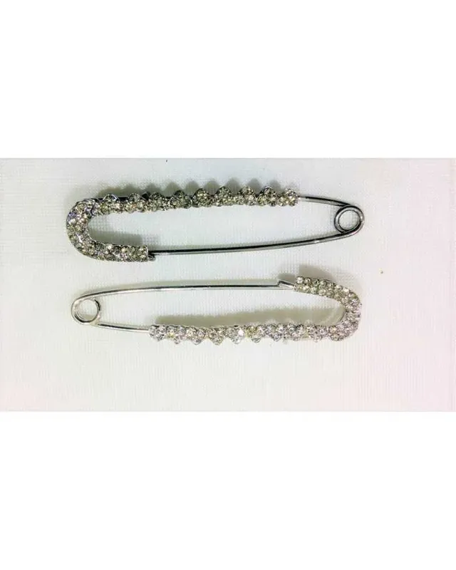 Spilla con strass acciaio 60x15 mm Miglior Prezzo