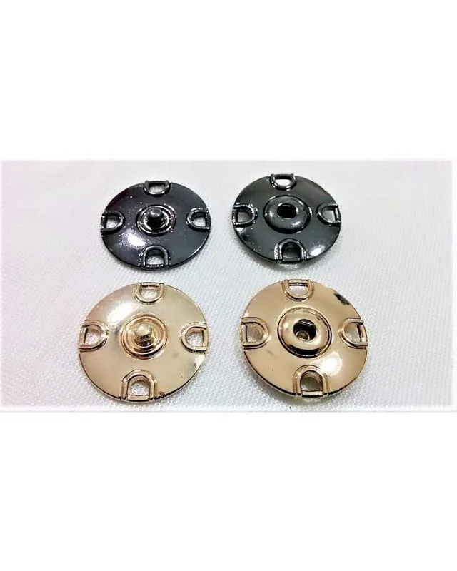 Bottone Automatico Pressione Cappoto Metallo Lucido 25 Mm Misura 40 Direttamente Dal Produttore