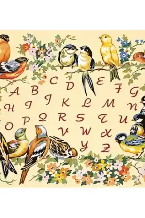 Canovaccio antico - L'alfabeto uccelli - SEG de Paris Pagamento Sicuro