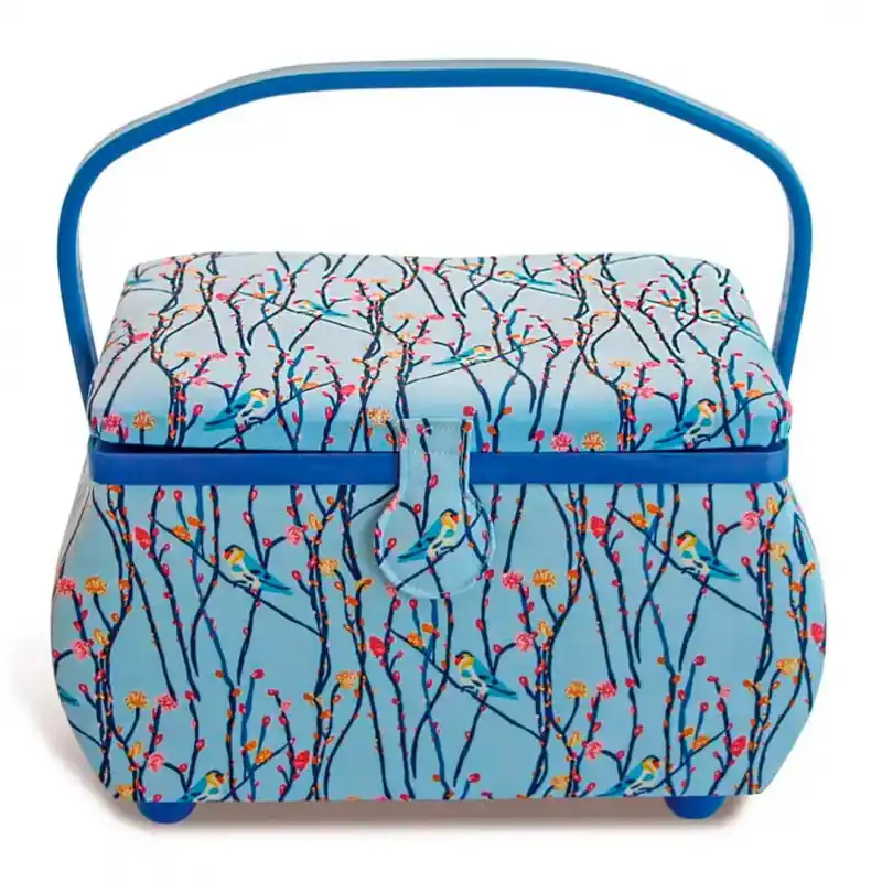 Scatola da Cucito Grande Blue Birds - Prym Compra Oggi Stesso