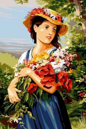 Esclusivo Canovaccio antico - La giovane col mazzo - SEG de Paris