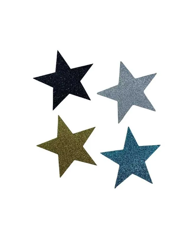 Applicazione Termoadesiva Adesiva Patch Marbet Stella Lurex Glitterata 88x88 Mm Prezzo Scontato