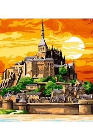 Novità Canovaccio antico - Mont St Michel a colori - SEG de Paris