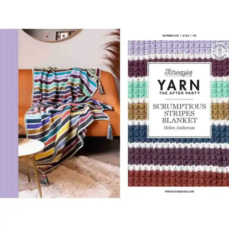 Prezzo Di Fabbrica Modello Scheepjes Nº 202 Yarn The After Party - Stripes Blanket