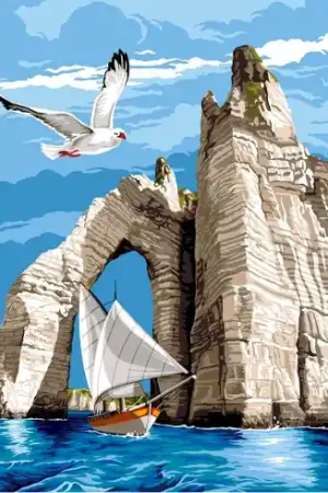 Saldi Canovaccio antico - La vela di Etretat - SEG de Paris