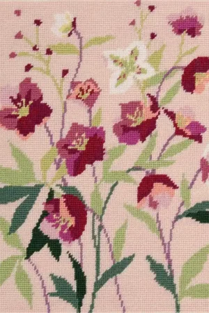 Canovaccio Penelope Stampato Helleborus - DMC Ultime Pezzi