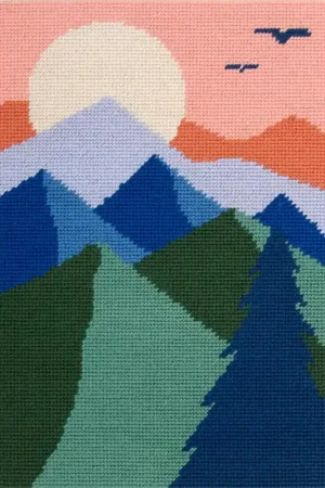 Prezzo Basso Canovaccio Penelope Stampato Montagne - DMC