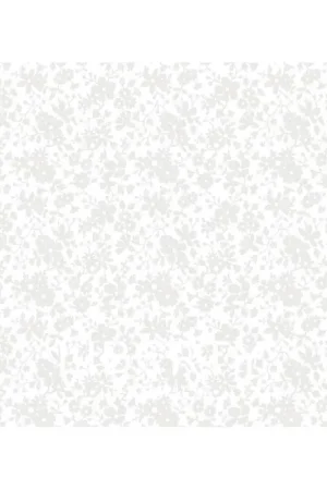 Lasenby Silhouette White on White, Maddsie Blossom, Tessuto Bianco con rampicanti tono su tono - Liberty Fabrics Reso Gratuito