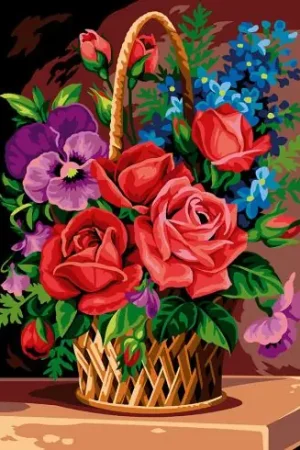 Canovaccio antico - Cesto di fiori - SEG de Paris Promozione