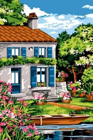 Nuova Collezione Canovaccio antico - Le persiane blu - SEG de Paris