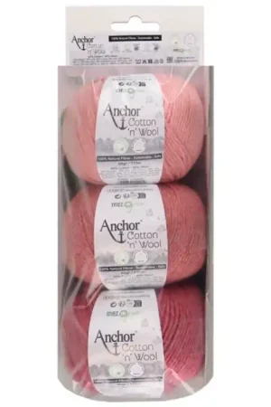 Pack da 3 Gomitoli Anchor Cotton Wool Prezzo Di Fabbrica