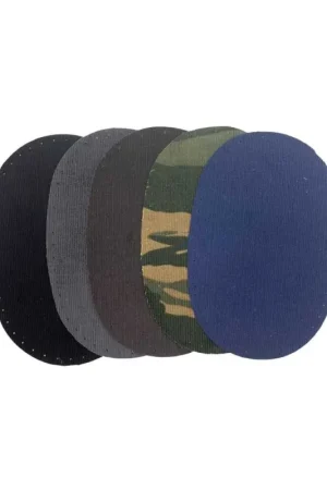 Scelto Dai Clienti Coppia Toppe Patches Termoadesive Velluto Rigato Piccolo 95x150 mm