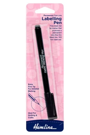 Pennarello Permanente a Punta Fine per Etichette di Abbigliamento - Hemline Spedizione Gratuita