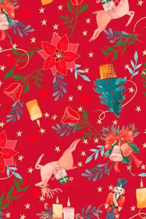 Tessuto Popeline Katia - Xmas Home Deco Subito Disponibile