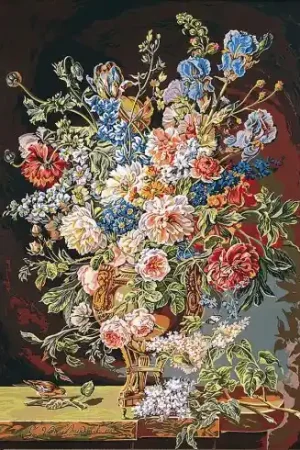 Canovaccio antico - Vaso di fiori XVIIIeme secolo - SEG de Paris Consegna Rapida