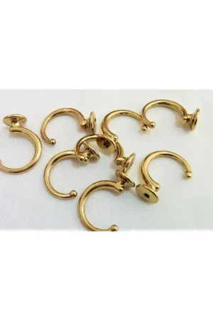 Compra Oggi Stesso Gancio da muro in metallo lucido per agganciare embrasse per tenda diametro 20