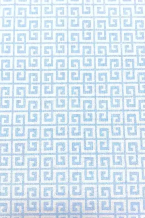 Gutermann Summer Loft, Tessuto Bianco con Greche Azzurre Compra Adesso