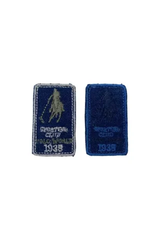 Applicazione Vintage Termoadesiva Ricamo Jeans Polo Patch Rettangolare 25x45 Mm Novità