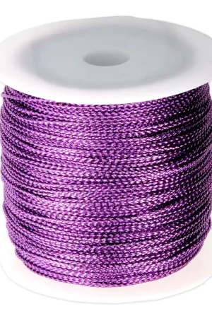 Professionale Bobine de fil polyester métallisé 1 mm Violet x 100 m