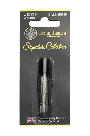 Quantità Limitata Aghi Milliners da Modista per Cucito a Mano n10 - 25 aghi John James Signature Collection