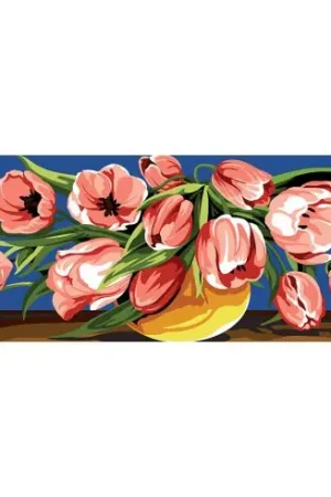 Più Venduto Canovaccio antico - Straripamento di tulipani - SEG de Paris