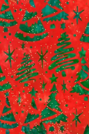 Tessuto - Christmastime - Christmas Trees - Robert Kaufman Promozione Esclusiva