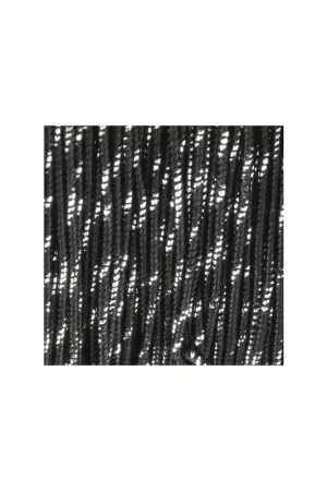 Spedizione Gratuita Bobine de fil Blissino fabrication italienne 0,6 mm Noir / Argenté x50m