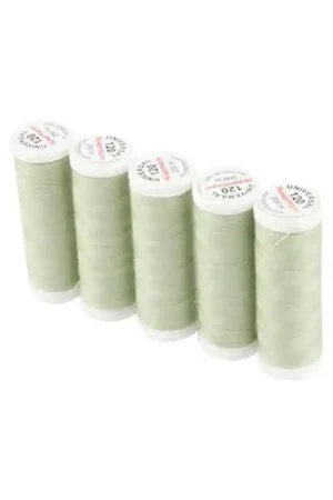 Ordina Subito Set di 5 filati per cucire da 200m, Verde Muschio 0872 - Ackermann Universal 120